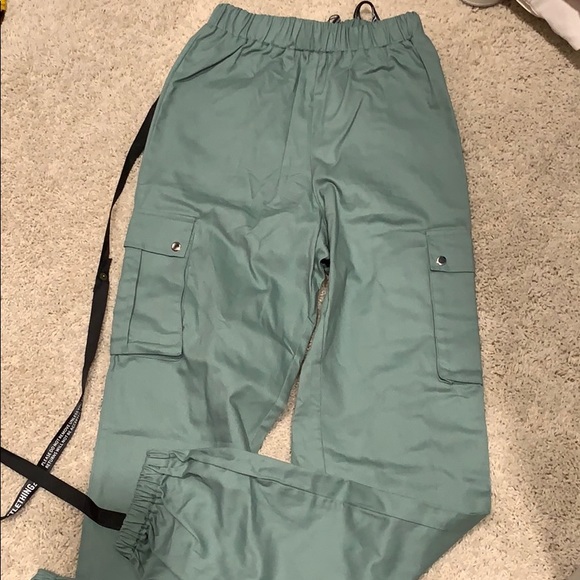 mint green cargo pants